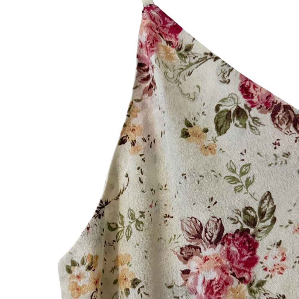 SOLD - Reformation | Coco Viscose Tank | Pink/White Floral | M - Picture 4 of 6